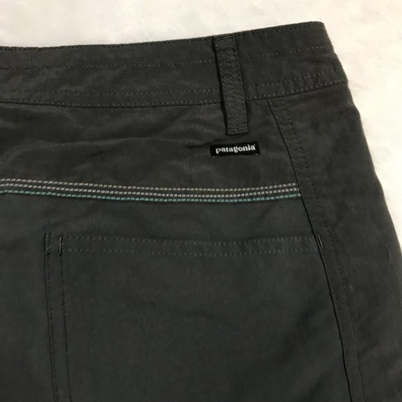 Patagonia Away From Home Shorts Forge Grey Lightweight Hiking‎ Womens Size 12 - Picture 8 of 11